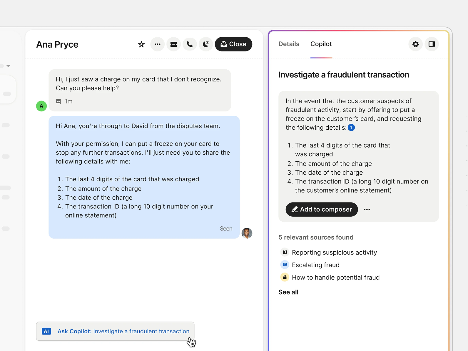 Интерфейс платформы